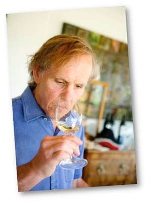 Peter tasting white wine